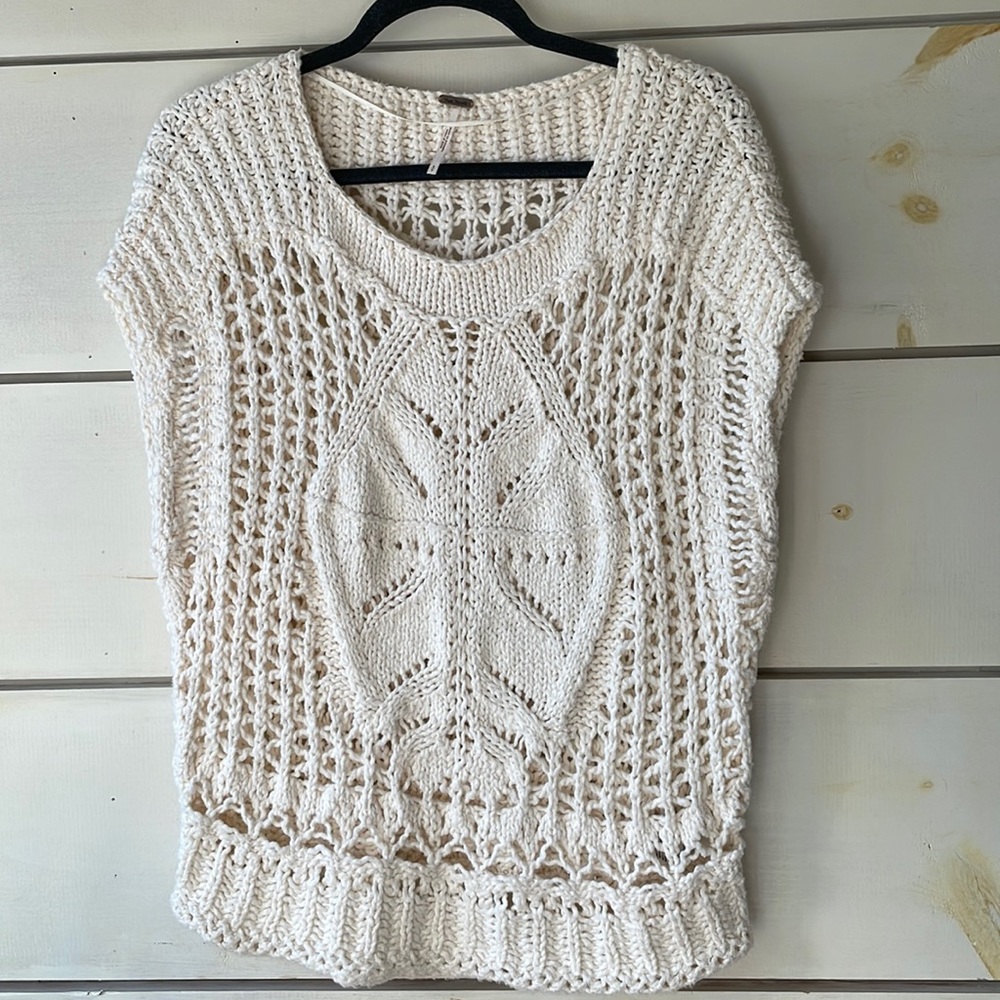 FREE PEOPLE sleeveless chunky knit